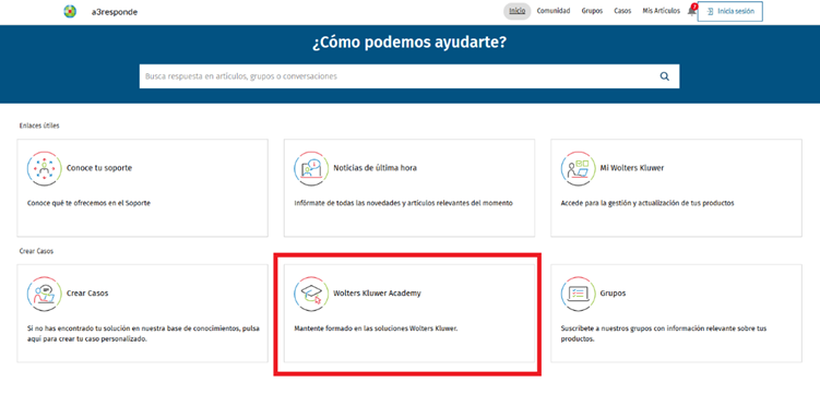 Acceso a Wolters Kluwer Academy desde a3responde