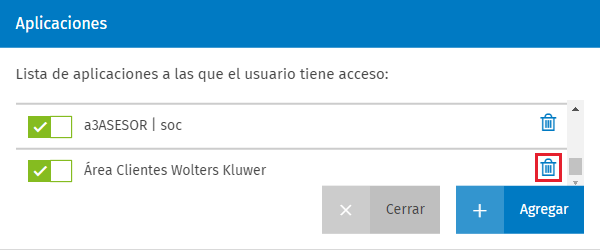 Borrar acceso a mi Wolters Kluwer