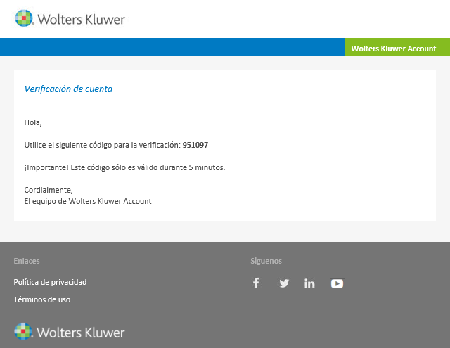 WKA Email verificacion cuenta