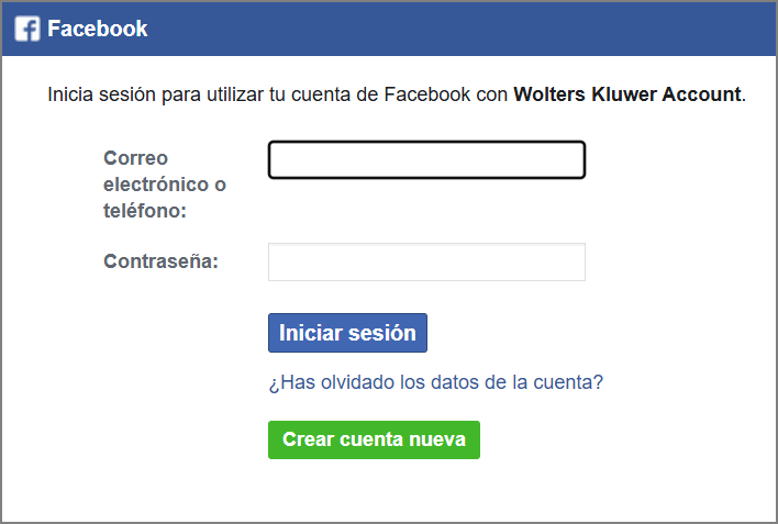 datos proveedor asociado facebook