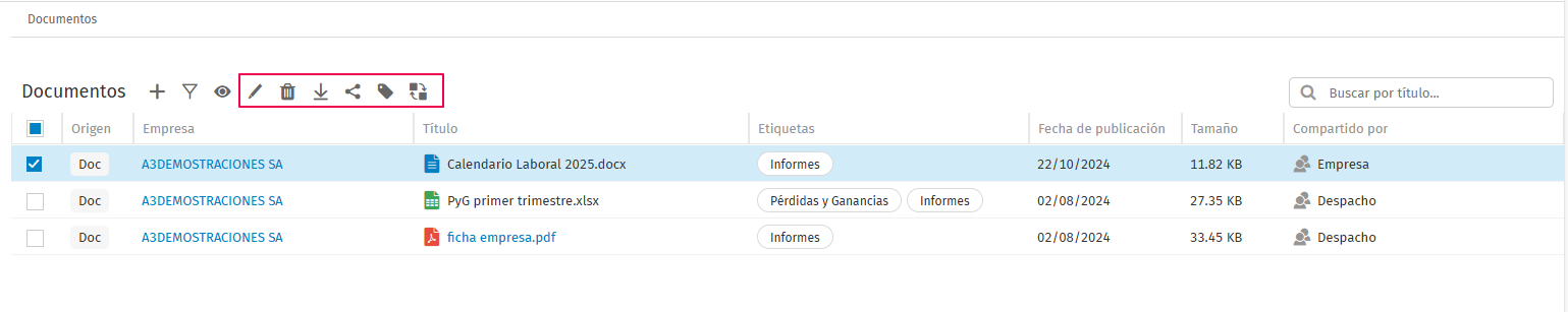 acciones individuales