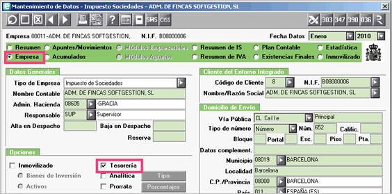 Enlace de vencimientos