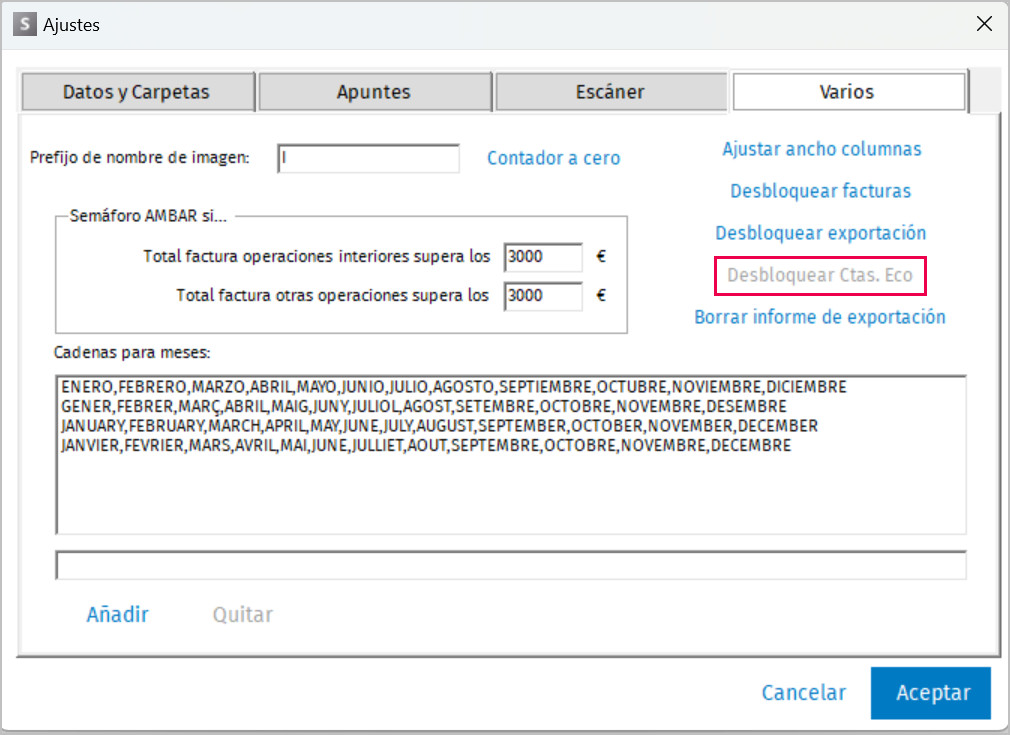 desbloquear cuentas