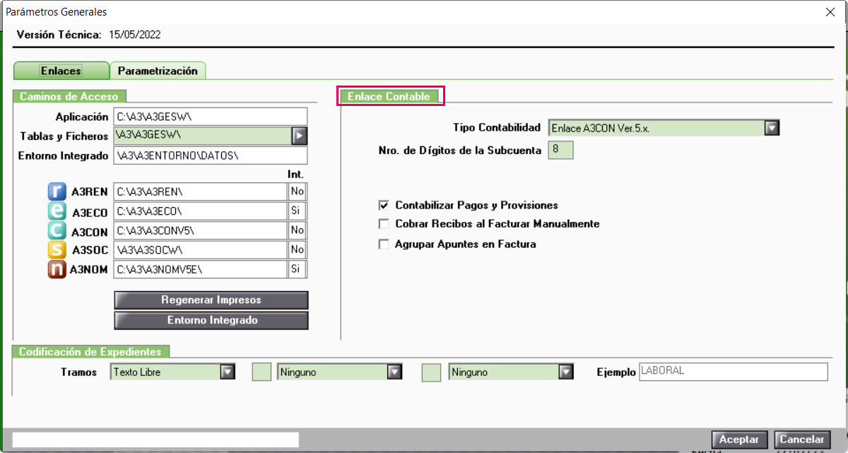 enlace contable