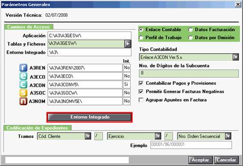 acceso entorno integrado