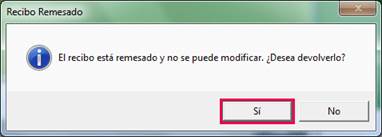 Recibo remesado