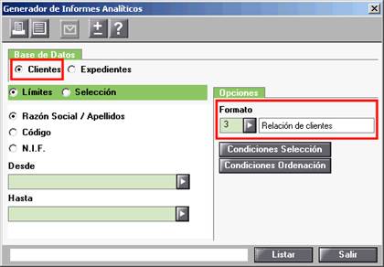 formato relación de clientes