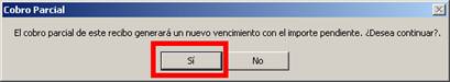nuevo recibo cobro parcial