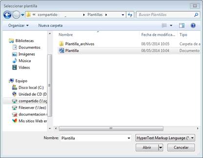 Importar html