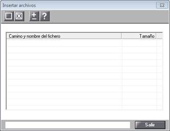 Insertar archivos
