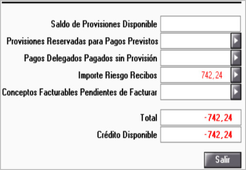 crédito disponible