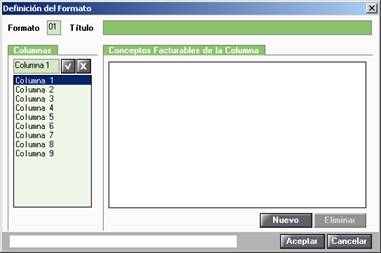 Definición del Formato