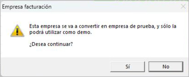 empresa de prueba modo demo