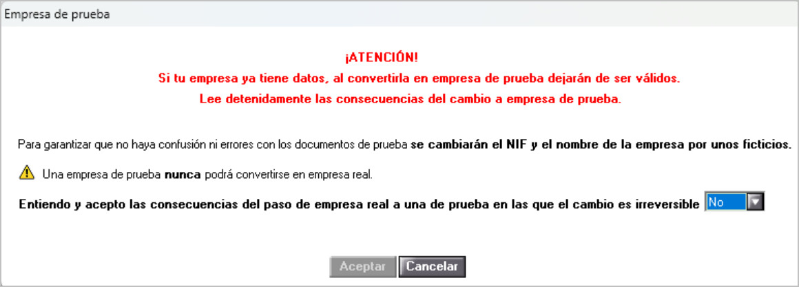 aviso al convertir