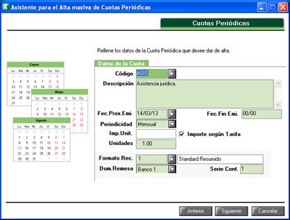 Asistente de cuotas