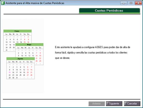 Cuotas períodicas