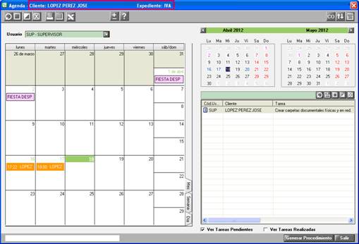 Agenda por cliente