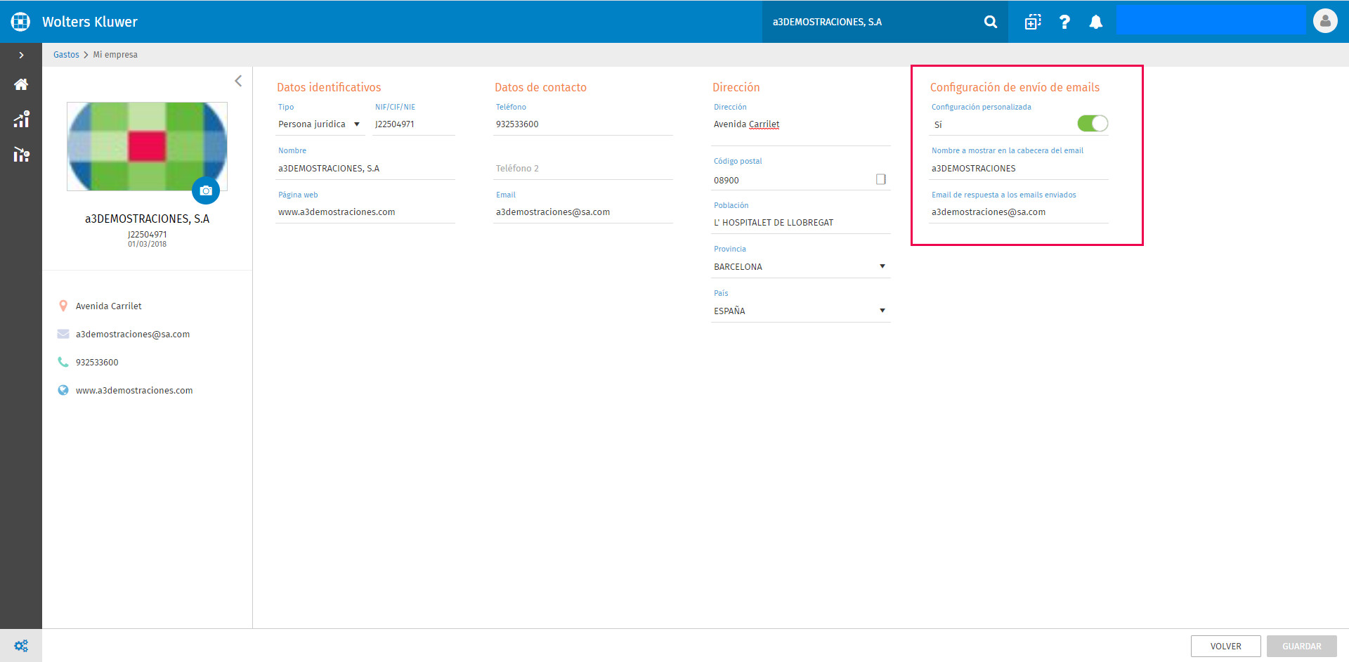 configurar email