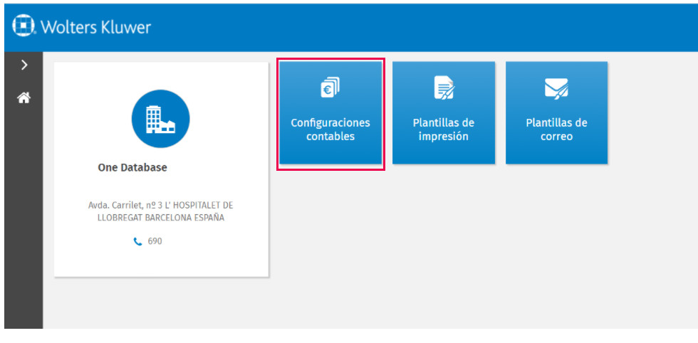 panel de control