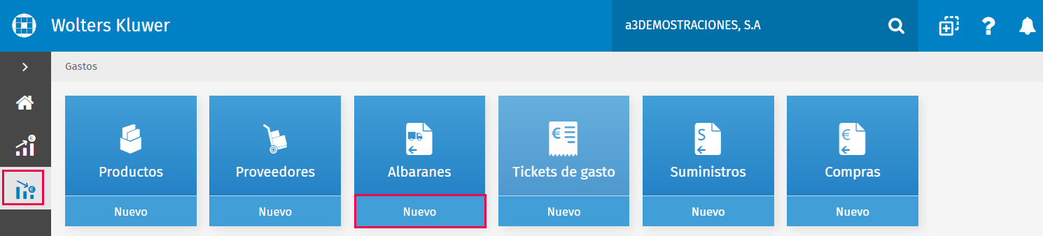 nuevo albaran