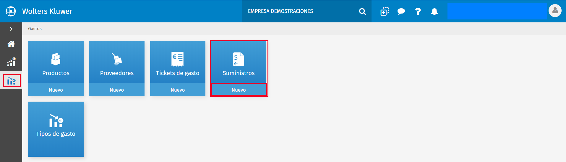 suministro nuevo