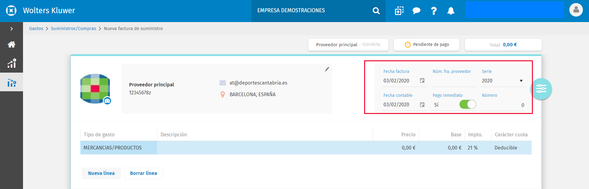 datos suministro