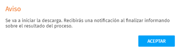 aviso exportar