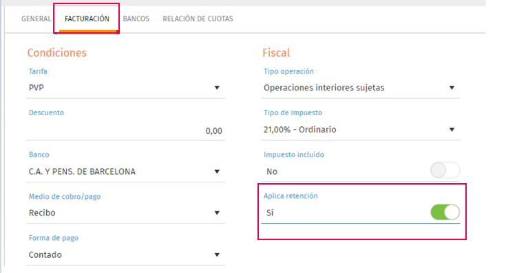 facturacion ventas