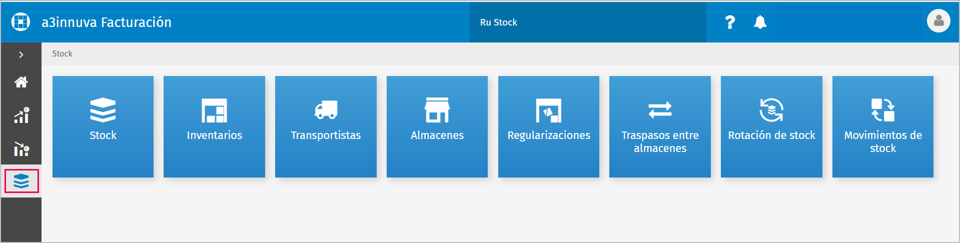 Opciones de stock