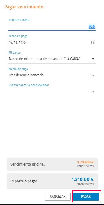pagar vto