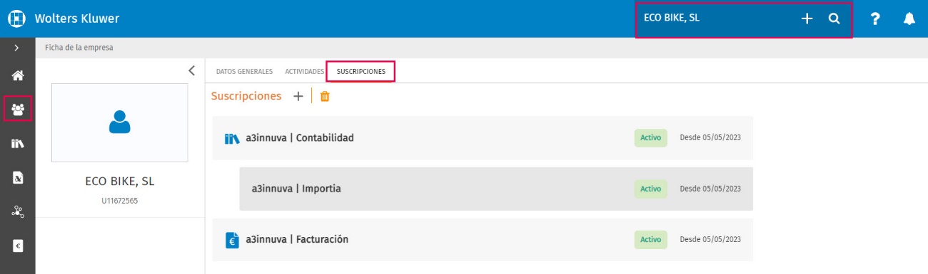 suscripciones