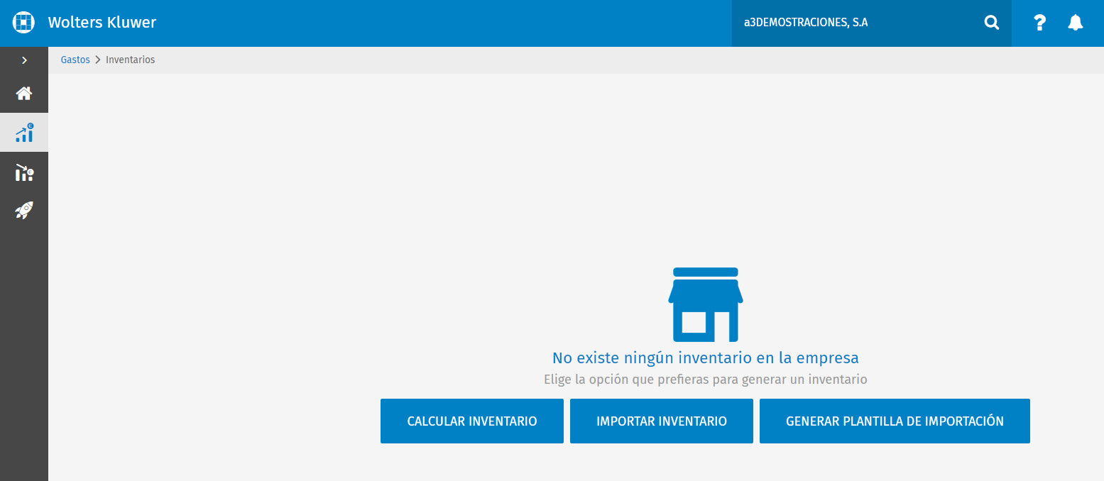 Inventario, calcular, importar y plantilla importacion