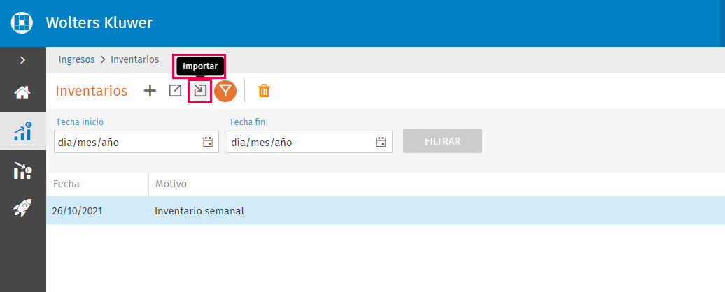 importar inventario