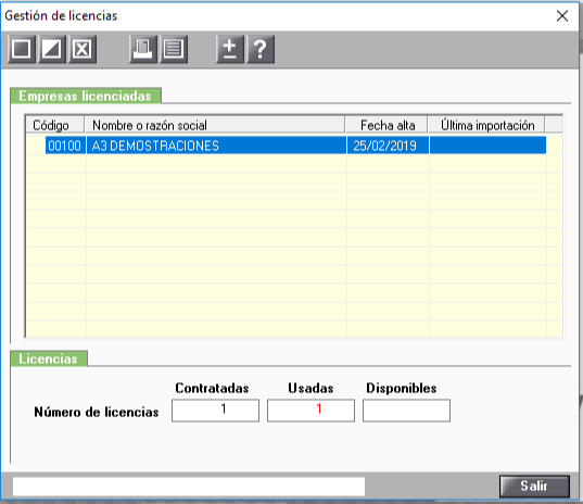 gestion de licencias