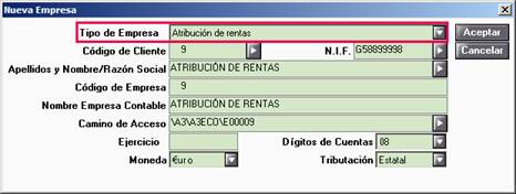 Alta atribución de rentas