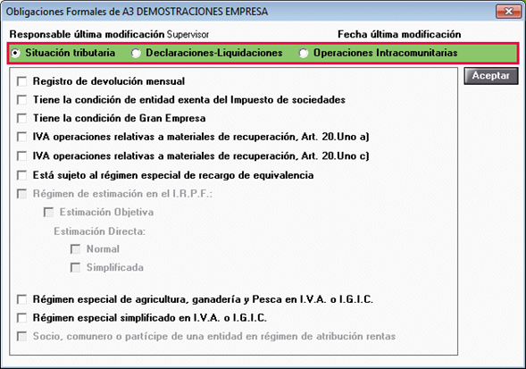Obligaciones formales