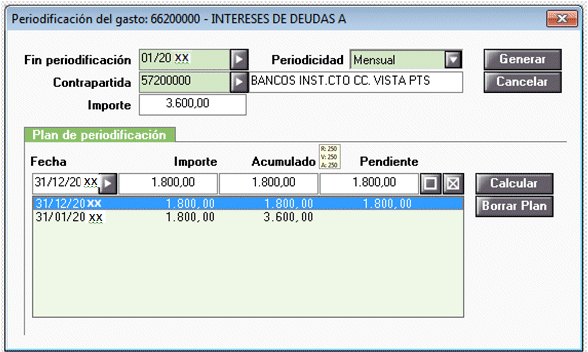 Periodificación generar plan