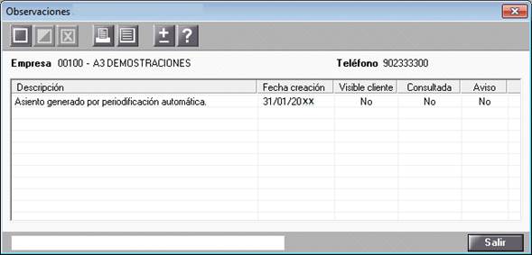 Observaciones