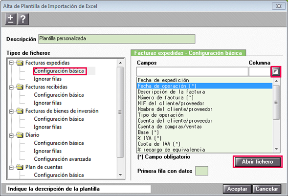 Asistente de plantillas