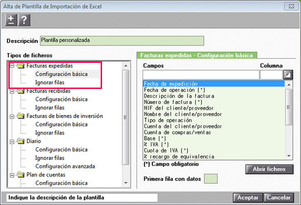 Asistente de plantillas