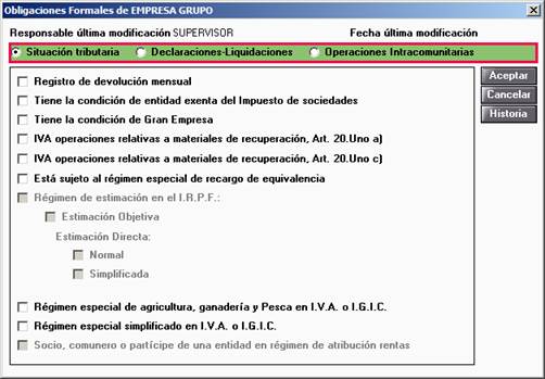 Obligaciones formales