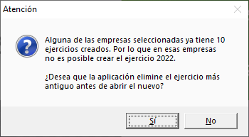 Aviso Apertura Atribucion de Rentas con socio con 10 ejercicios abiertos