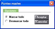 Punteo masivo
