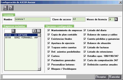 Configuración