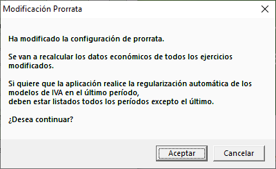 Mensaje modificacion prorrata