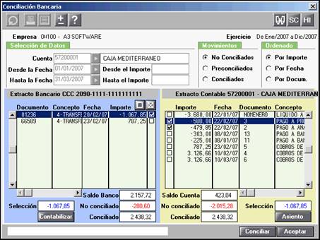 Conciliación bancaria