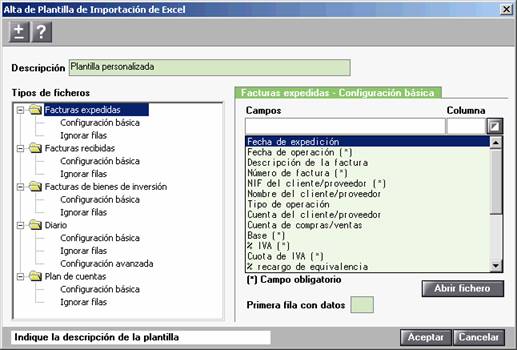 Alta plantilla