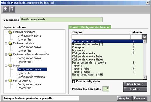 Alta plantilla