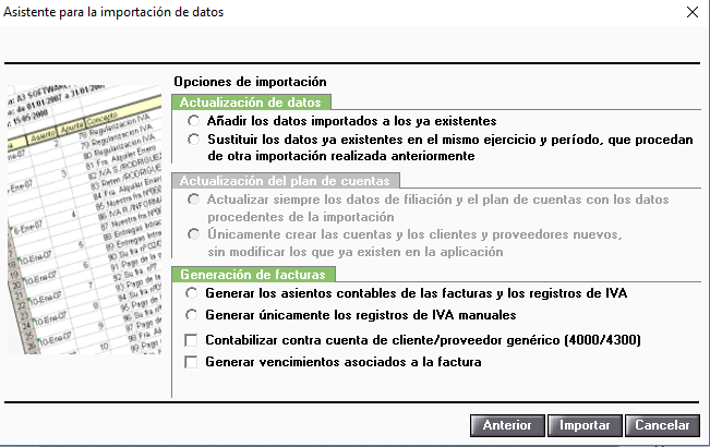 Opciones