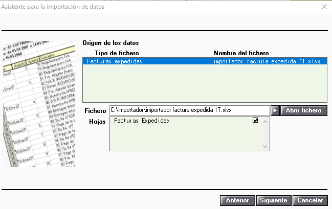Ficheros excel